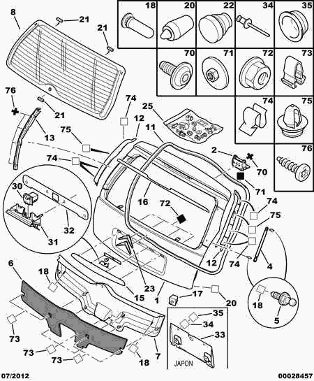 PEUGEOT 8731 G3 - Ammortizatore pneumatico, Cofano bagagli / vano carico autozon.pro