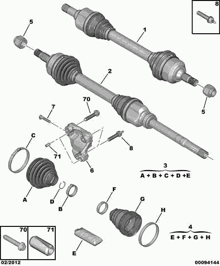 CITROËN 3273 EX - Albero motore / Semiasse autozon.pro