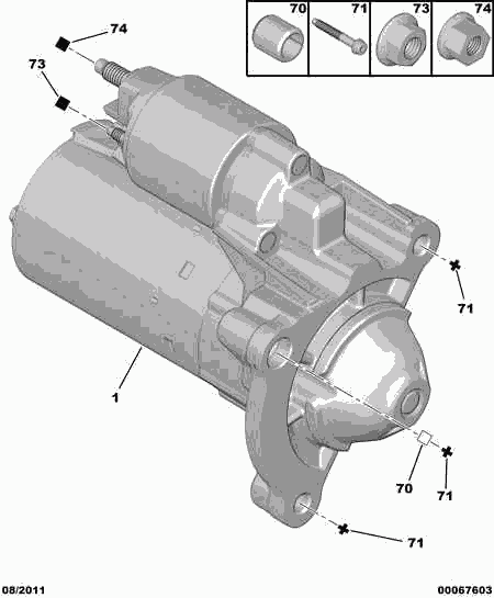 CITROËN/PEUGEOT 5802 V7 - Motorino d'avviamento autozon.pro