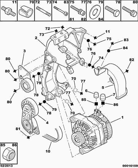 PEUGEOT (DF-PSA) 5750 YZ - Kit Cinghie Poly-V autozon.pro