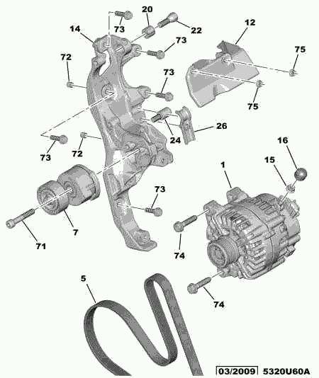 PEUGEOT 5705 KR - Alternatore autozon.pro