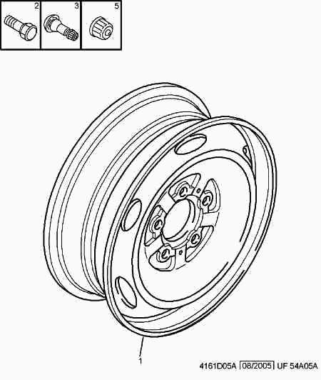 CITROËN/PEUGEOT 5405 76 - Bullone ruota autozon.pro