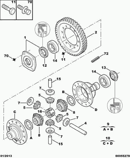 CITROEN 3009 24 - AXLE HOUSING CAP autozon.pro