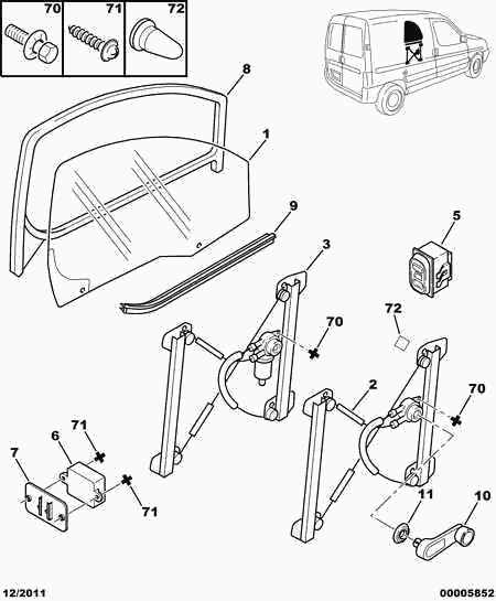 CITROËN 9221 G3 - Alzacristallo autozon.pro