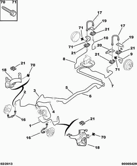 PEUGEOT 4806 86 - Flessibile del freno autozon.pro