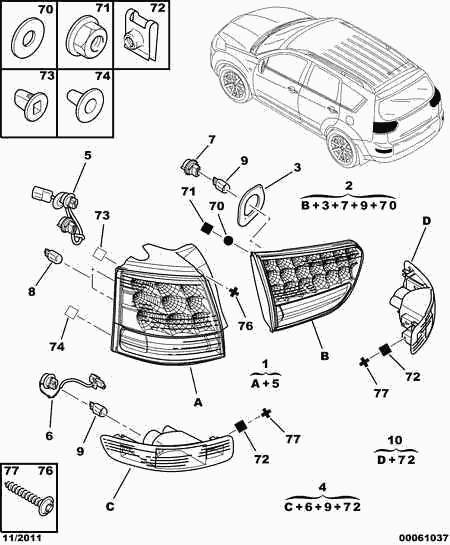 PEUGEOT (DF-PSA) 6347 50 - Silenziatore posteriore autozon.pro