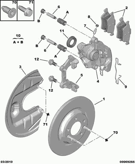 CITROËN 4254-05 - Kit pastiglie freno, Freno a disco autozon.pro