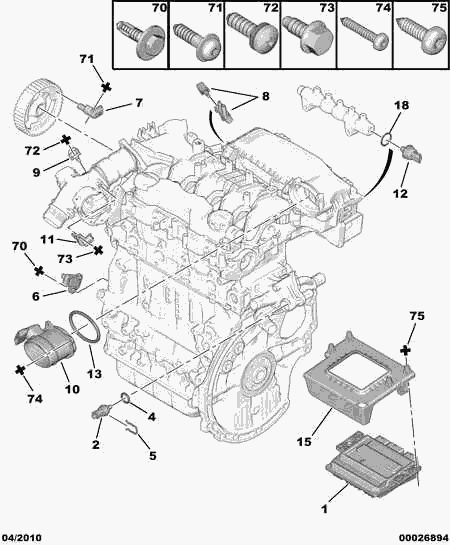 PEUGEOT 1920 GW - Sensore, Pressione carburante autozon.pro