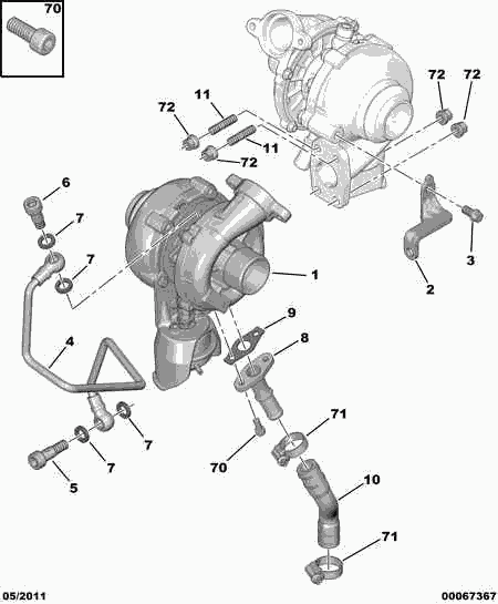 CITROËN/PEUGEOT 0375 J6 - Turbocompressore, Sovralimentazione autozon.pro