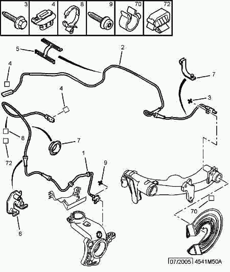 PEUGEOT 4545 A5 - Sensore, N° giri ruota autozon.pro