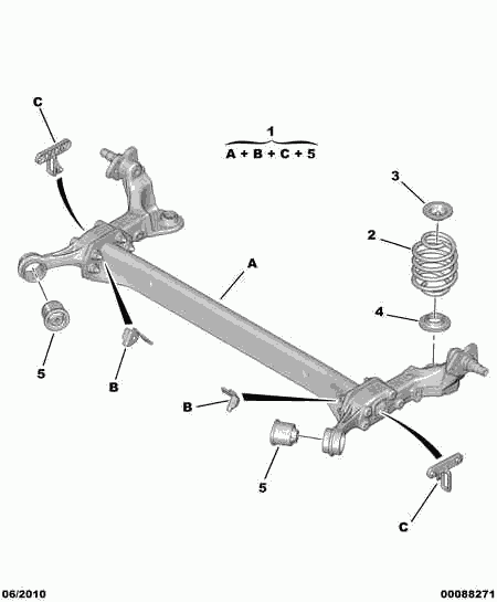 CITROËN 5131.C1 - Supporto, Braccio oscillante autozon.pro