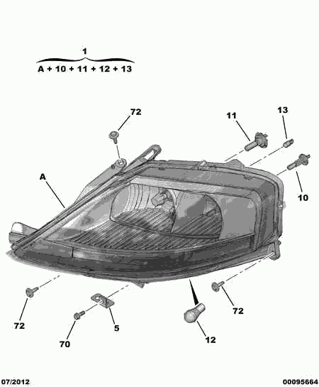 CITROËN 6204 Z6 - Faro principale autozon.pro