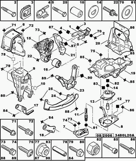 CITROËN/PEUGEOT 1809 35 - Sospensione, Motore autozon.pro