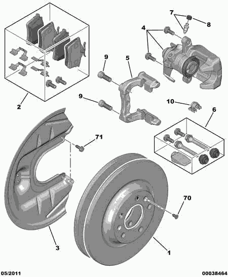 CITROËN 4253-29 - Kit pastiglie freno, Freno a disco autozon.pro