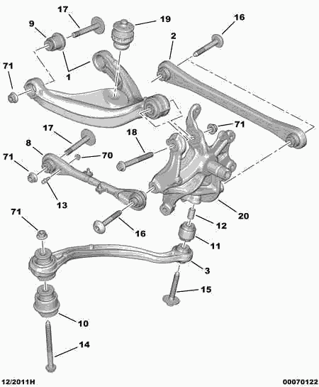 CITROËN/PEUGEOT 5131 C4 - Supporto, Braccio oscillante autozon.pro