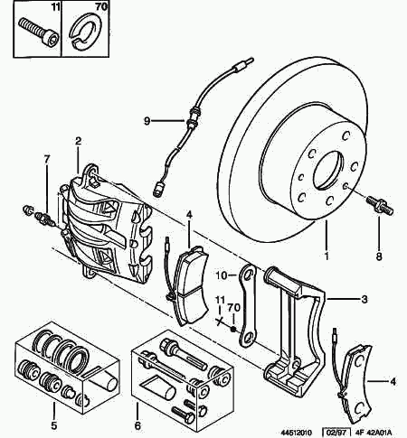 CITROËN 4251-17 - Kit pastiglie freno, Freno a disco autozon.pro