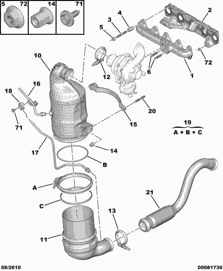 CITROËN 96 768 853 80 - Catalizzatore autozon.pro