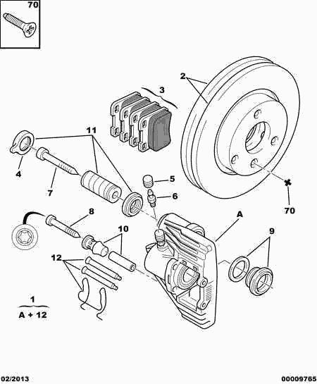 CITROËN 4252 85 - Kit pastiglie freno, Freno a disco autozon.pro