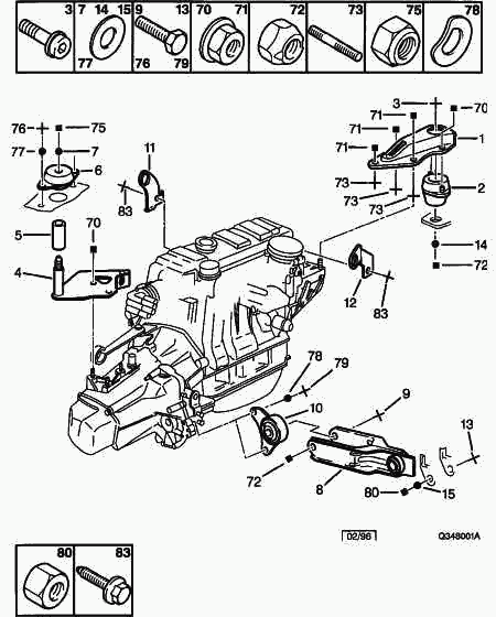 CITROËN/PEUGEOT 1843 99 - Sospensione, Motore autozon.pro