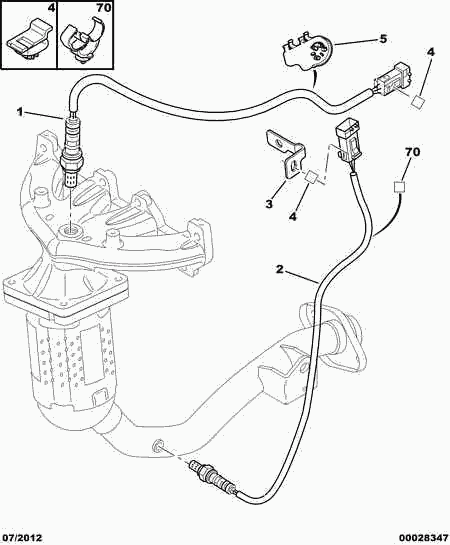 Opel 1628 HN - POLLUTION CONTROL OXYGEN PROBE autozon.pro