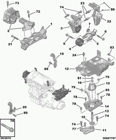 DS 1844 C2 - Supporto, Cambio autozon.pro