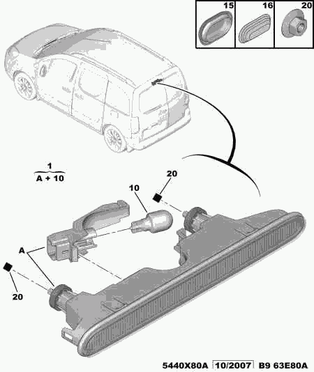 CITROËN 6351 FC - Luce supplementare freno autozon.pro