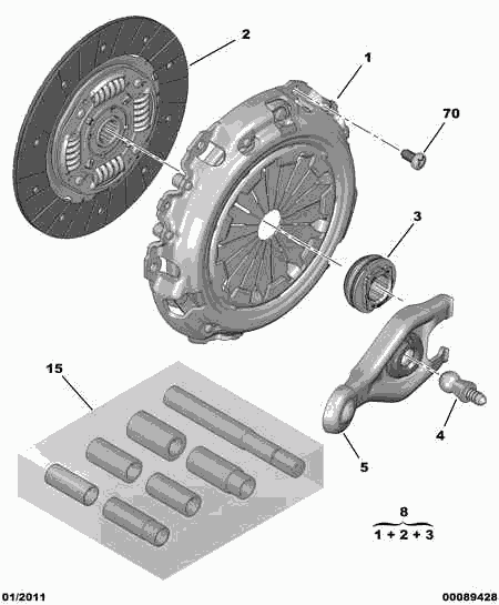 CITROËN 2050.R8 - Kit frizione autozon.pro