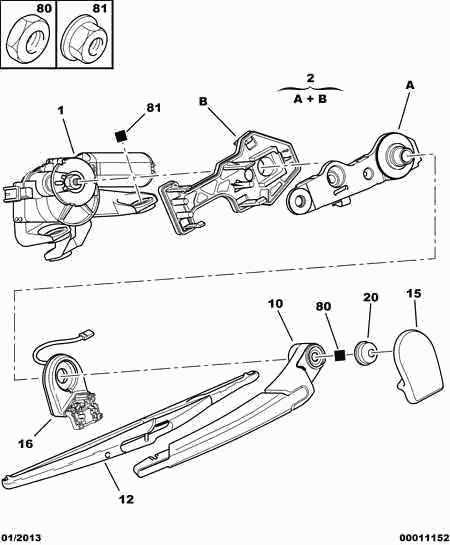 PEUGEOT 6429 EV - Spazzola tergi autozon.pro