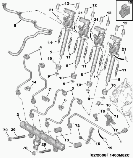 PEUGEOT 1574 68 - Condotto carburante autozon.pro