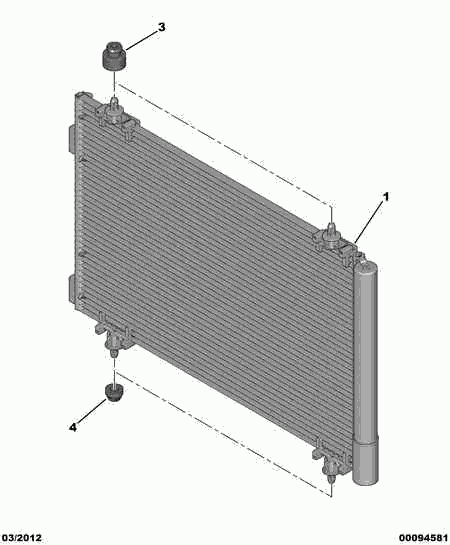 DS 6455 CX - Condensatore, Climatizzatore autozon.pro