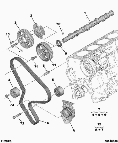 CITROËN 16 095 246 80 - Pompa acqua + Kit cinghie dentate autozon.pro