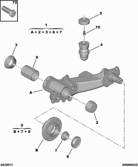 CITROËN/PEUGEOT 3748 88 - Kit cuscinetto ruota autozon.pro