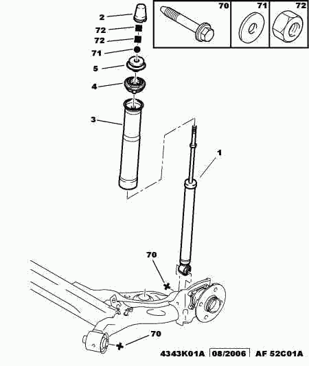 CITROËN 5210 34 - Kit parapolvere, Ammortizzatore autozon.pro