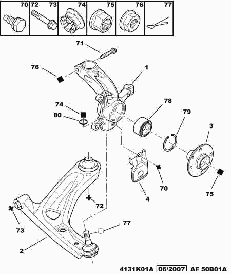 CITROËN (DF-PSA) 3520Q2 * - Supporto, Supporto braccio oscillante autozon.pro