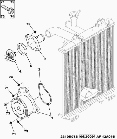 PEUGEOT 1338 E8 - Termostato, Refrigerante autozon.pro