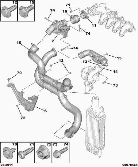 PEUGEOT 0382.NZ - Flessibile aria alimentazione autozon.pro