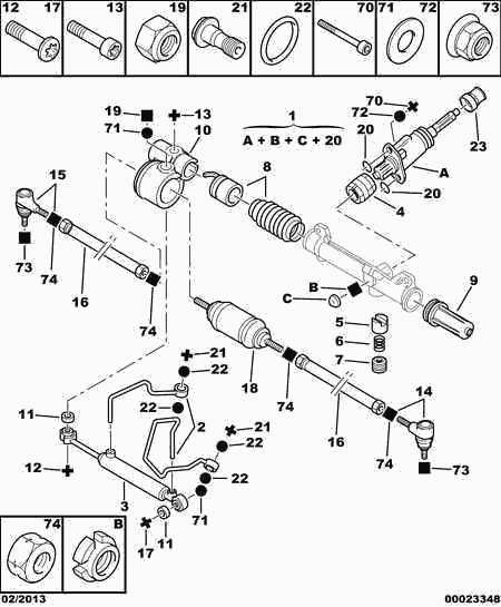 CITROËN 4059.10 - Boccola, Albero dello sterzo autozon.pro