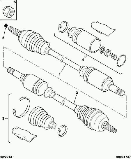 CITROËN/PEUGEOT 3273 63 - Albero motore / Semiasse autozon.pro