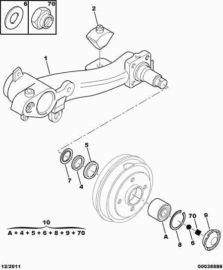 CITROËN (DF-PSA) 3748.39 - Kit cuscinetto ruota autozon.pro