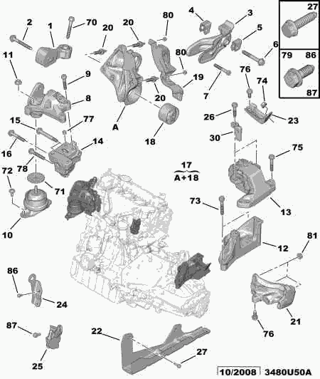 CITROËN 1807 X7 - Sospensione, Motore autozon.pro