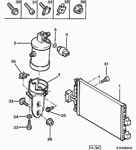 CITROËN 6453.Y5 - Essiccatore, Climatizzatore autozon.pro