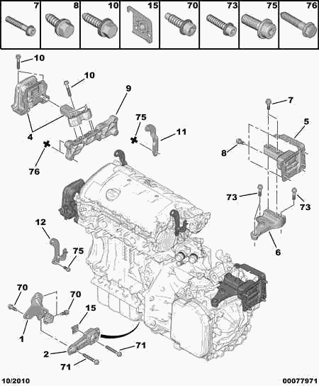 CITROËN/PEUGEOT 1806 96 - Sospensione, Motore autozon.pro