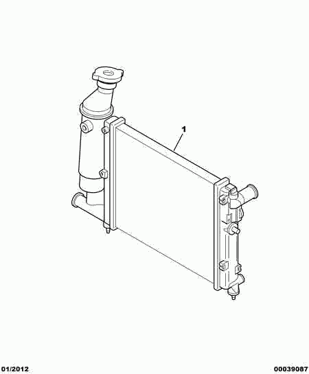CITROËN/PEUGEOT 1301 TA - Radiatore, Raffreddamento motore autozon.pro