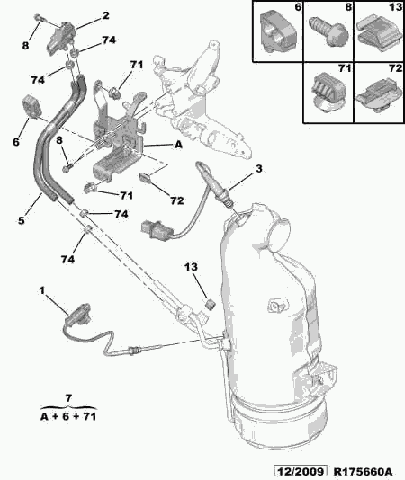 Vauxhall 1618 Z9 - Sensore, Pressione gas scarico autozon.pro