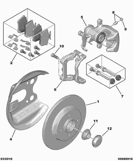 CITROËN 4254 46 - Kit pastiglie freno, Freno a disco autozon.pro