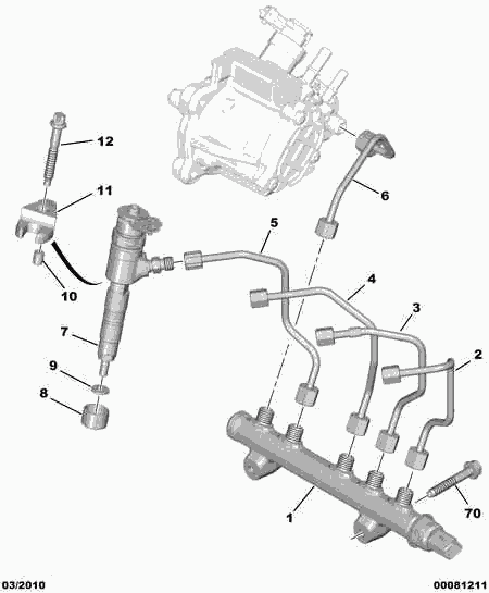 PEUGEOT 1982 G6 - Piastra termoisolante, Impianto iniezione autozon.pro