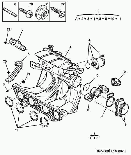 PEUGEOT 1635.Q8 - Guarnizione, Collettore aspirazione autozon.pro