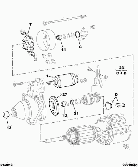 CITROËN 5837 17 - Boccola, Albero motorino avviamento autozon.pro