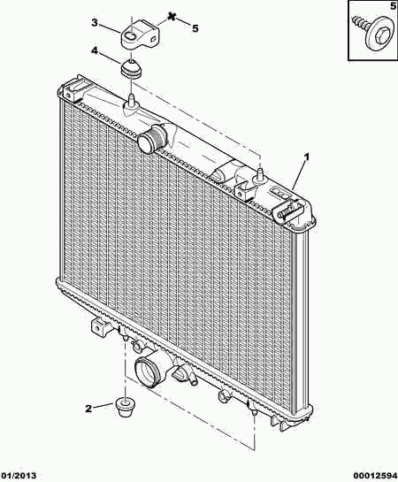 PEUGEOT 1330.63 - Radiatore, Raffreddamento motore autozon.pro