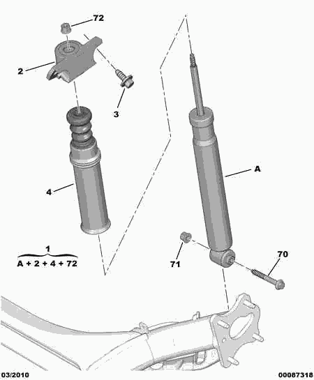 PEUGEOT 5142.48 - Supporto ammortizzatore a molla autozon.pro